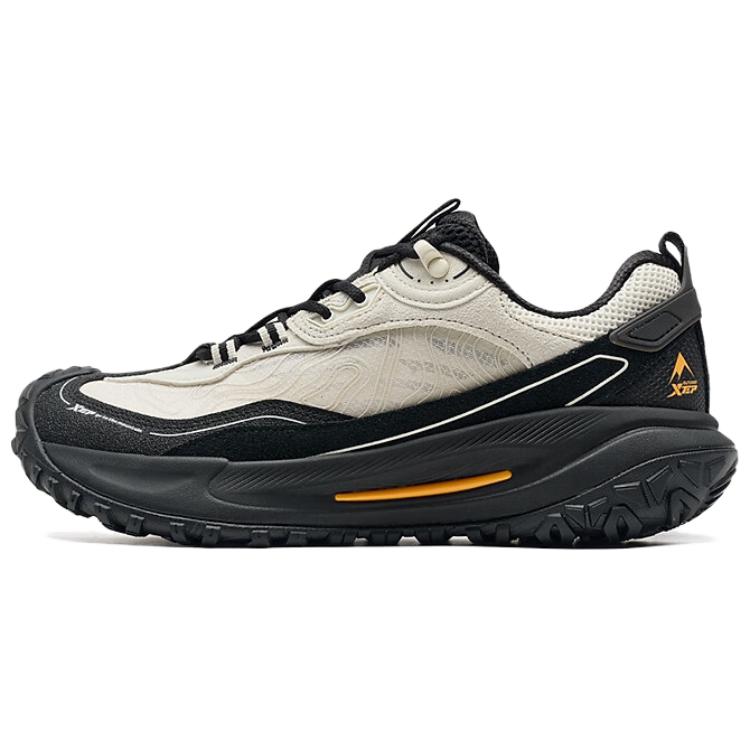 XTEP Abrasion Resistant Moisture Wicking Low top Outdoor Shoes Men’s White Black
