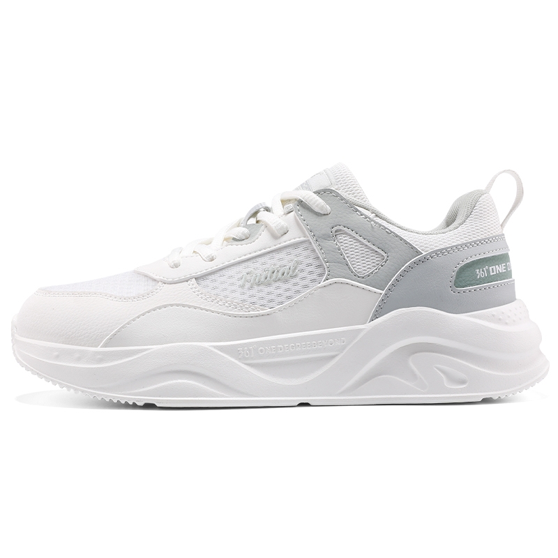 361° Cushioning Breathable Slip Resistant Low top Casual Sprint Running Shoes Women’s White Green
