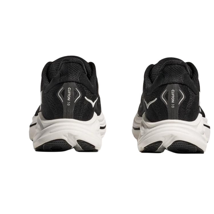 HOKA ONE ONE CLIFTON 10 Slip Resistant Abrasion Resistant Low top Running Shoes Women’s Black White