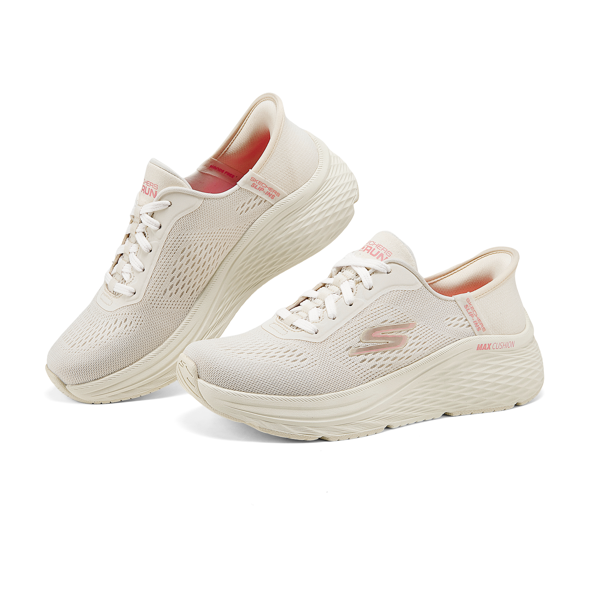 Skechers Max Cushioning Elite 2.0 Breathable Support Rebound Low top Running Shoes Women’s White