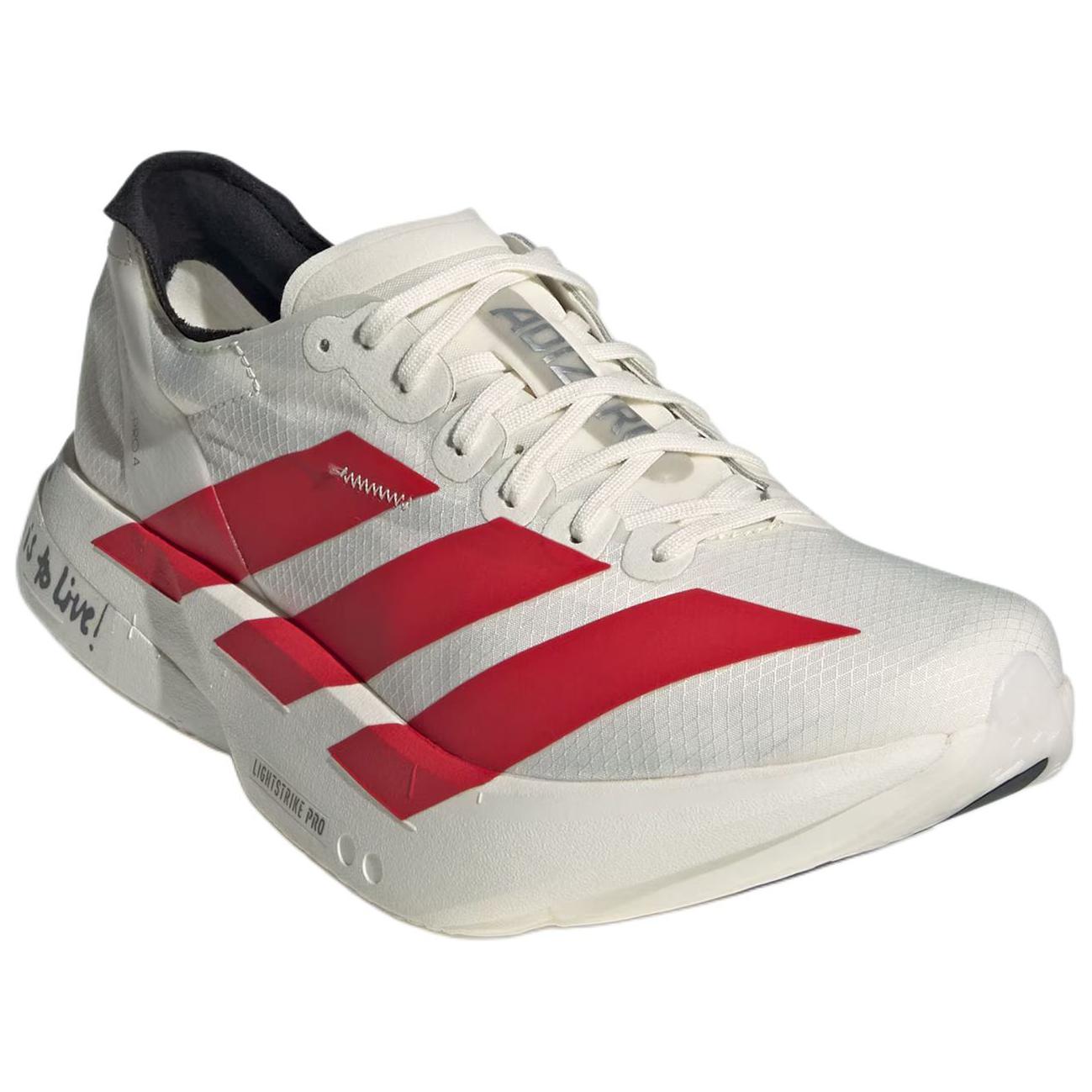 Adidas Adizero Adios Pro 4 Low top Marathon Long Distance Running Shoes Women’s White Red