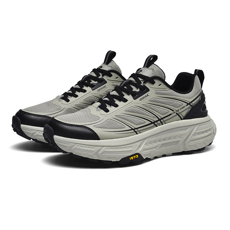 LOTTO Chryso V2 Non slip, Wear resistant, Impact resistant Low top Outdoor Shoes Men’s Gray Green
