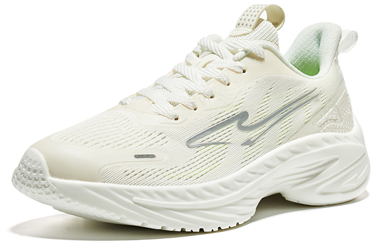 Erke Cushioning Slip Resistant Abrasion Resistant Breathable Low top Running Shoes Men’s Microcrystal White