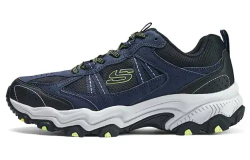 Skechers Stamina Support Abrasion Resistant Breathable Low top Outdoor Shoes Men's Blue Black