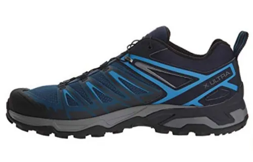 SALOMON X Ultra 3 Poseidon Cushioning Slip Resistant Abrasion Resistant Low top Outdoor Shoes Blue Black