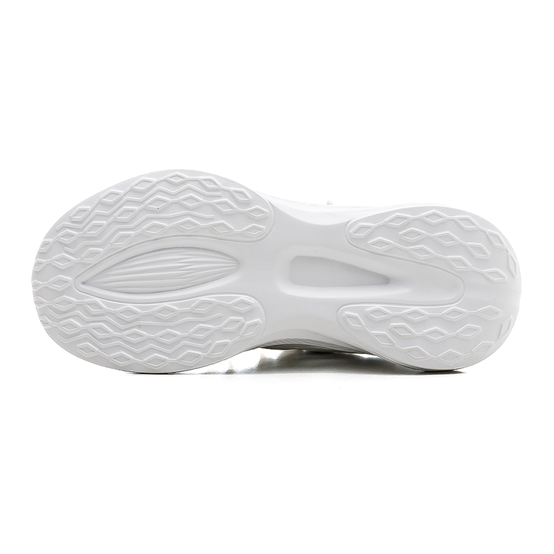 Warrior Cushioning Low top Casual Sprint Running Shoes Unisex White Gray
