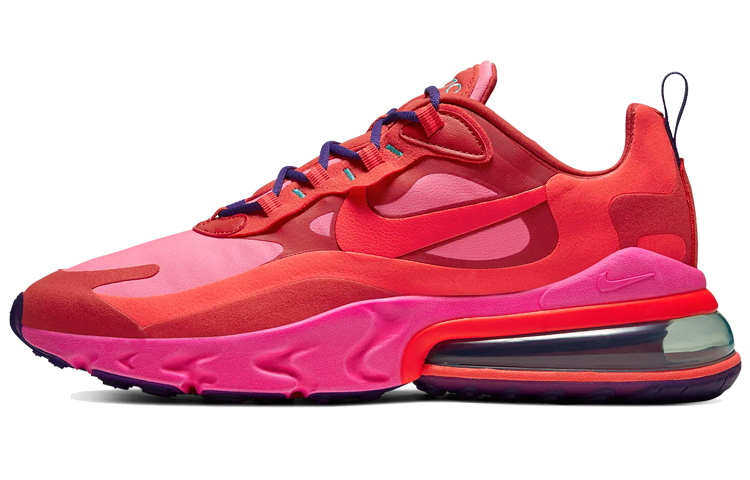 Nike Air Max 270 React Electronic Music Low-top Air Cushion Running Shoes Men's Pink