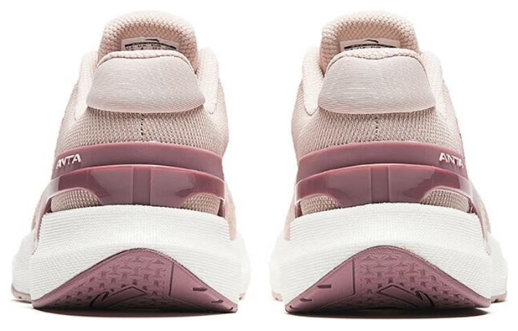 Anta Burning Refinement Slip Resistant Cushioning Low top Running Shoes Women’s Pink Gray