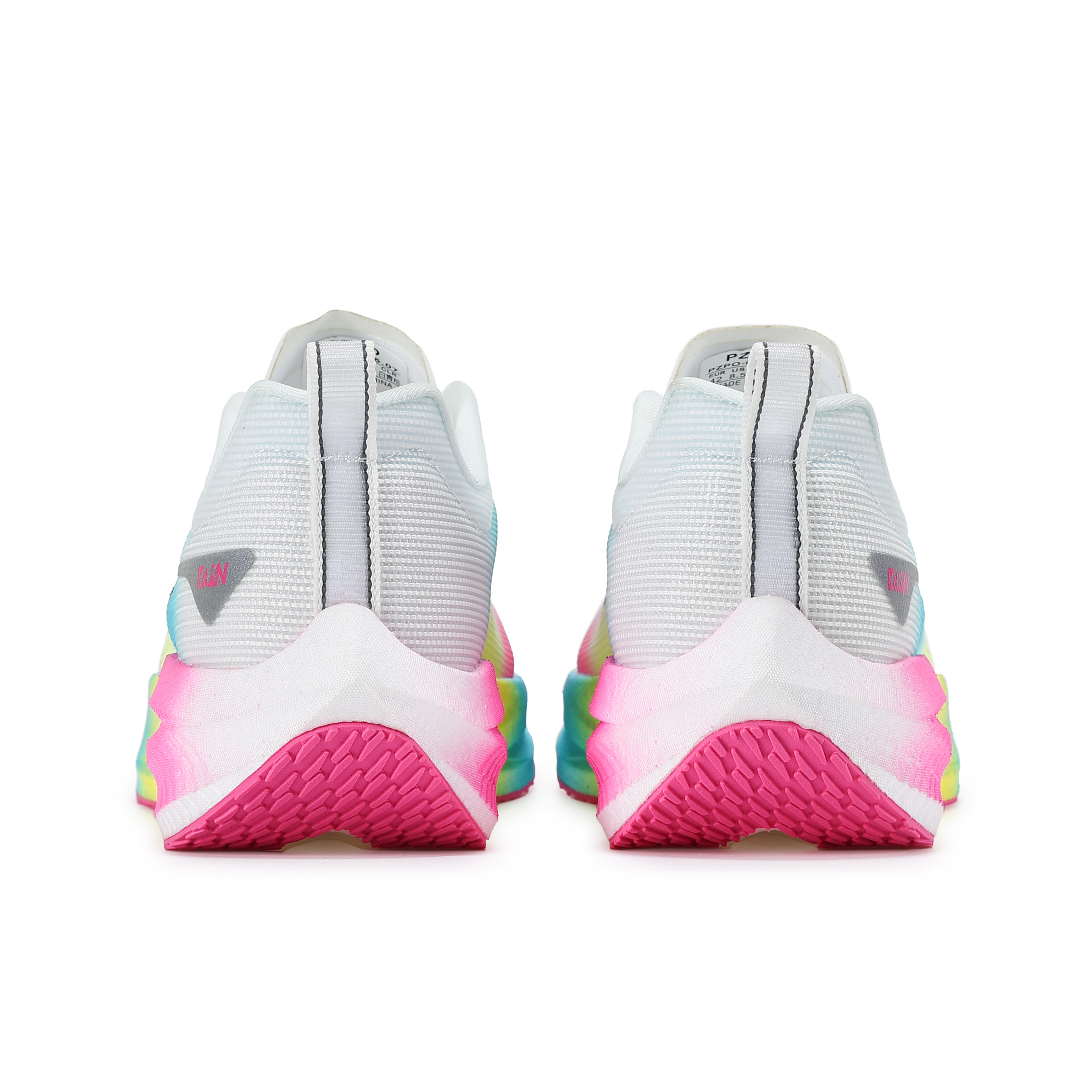 PZPO Low top Running Shoes Unisex White Cyan Pink