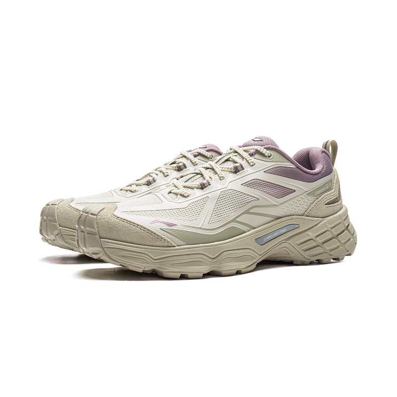 Li Ning Outdoor CF Tracing Breathable And Resilient Low top Outdoor Shoes Unisex Xuan Paper White