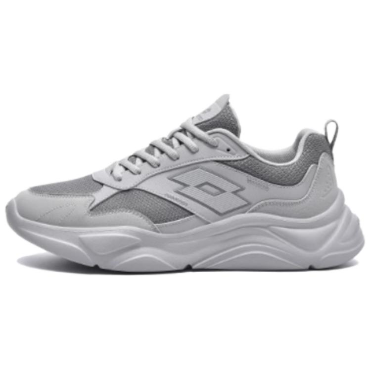 LOTTO Slip Resistant Abrasion Resistant Slip Resistant Abrasion Resistant Low top Running Shoes Unisex Gray