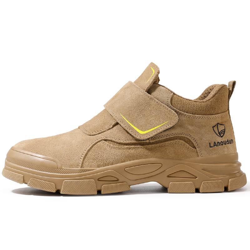 LANOUDUN Abrasion Resistant Impact Resistant Coverage Low top Outdoor Shoes Unisex Camel