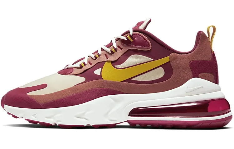 Nike Air Max 270 React Noble Red Team Gold