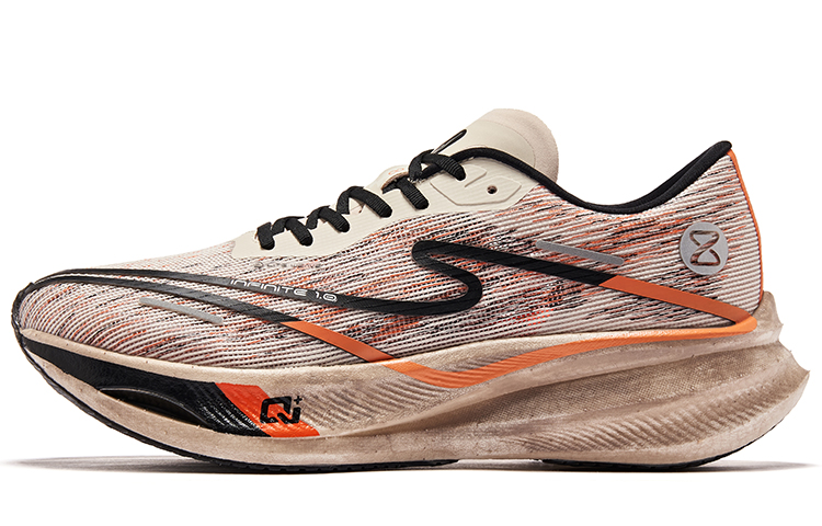 Erke Zhijing 1.0 Full Length Carbon Plate Cushioning Slip Resistant Abrasion Resistant Breathable