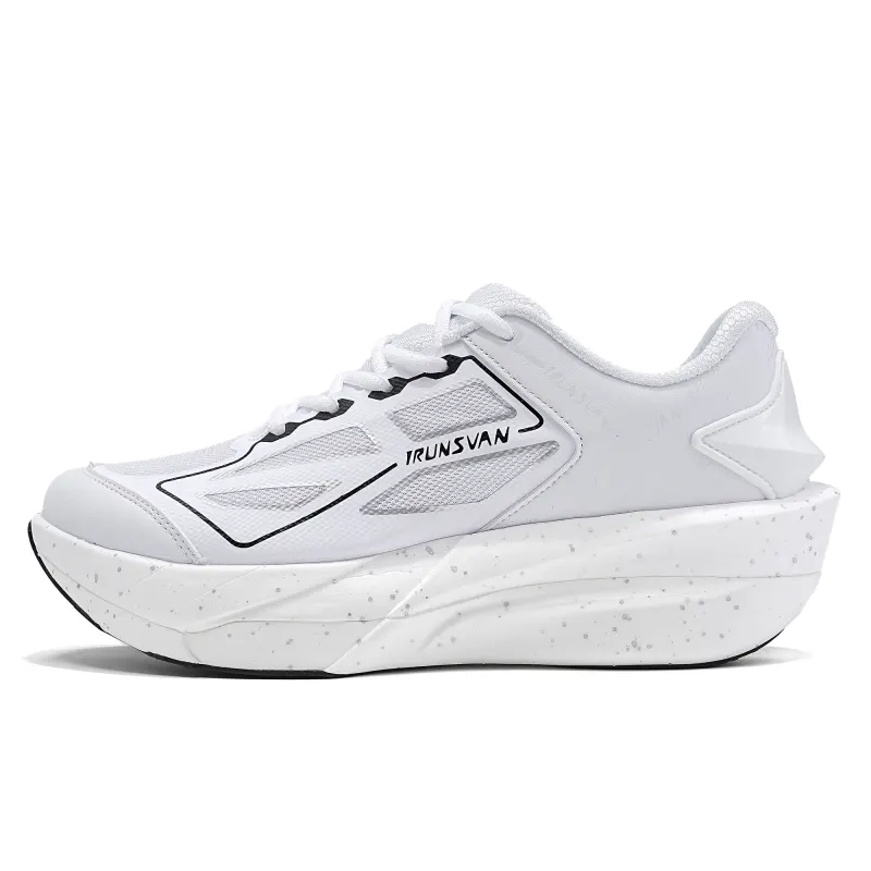 IRunner IRUNSVAN Feihong 1.0 Full-length propulsion nylon plate Marathon racing Track and field physical examination professional training 100 meters and kilometers Double-layer supercritical Arch protection Stable support Low-top running shoes Unisex style Light matte gray