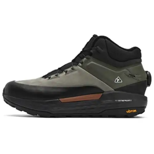 FILA BOA EXPLORER 2 Comfortable Mid top Outdoor Shoes Men's Tea Gray, Mustang Black