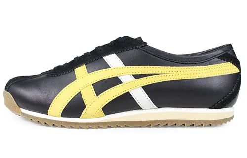Onitsuka Tiger LimberLimber 66 Prestige Comfortable Abrasion Resistant Low top Running Shoes Women's Black Yellow White