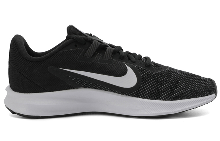 Женские кроссовки Nike Downshifter 9 (черно-белые) — Чёрный / белый — фото 2