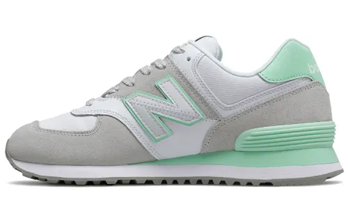 New Balance 574 Split Sail White/Green Women's