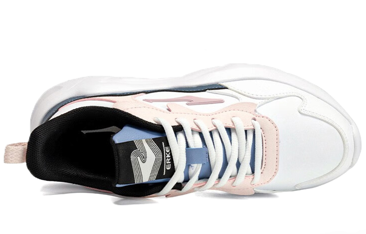Erke Low top Casual Running Shoes Women’s White Blue Pink