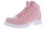FILA Comfortable Cushioning Abrasion Resistant Cushioning, Wear Resistant High top Outdoor Shoes Women's Pink White