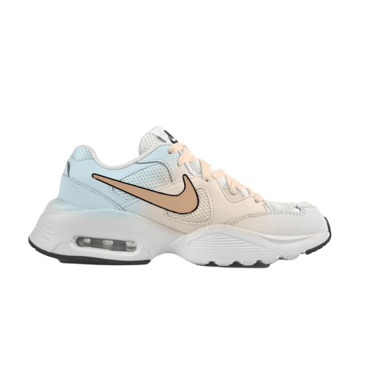 Nike Air Max Fusion Abrasion Resistant Slip Resistant Low top Air Cushion Running Shoes Women’s Yellow Brown Blue