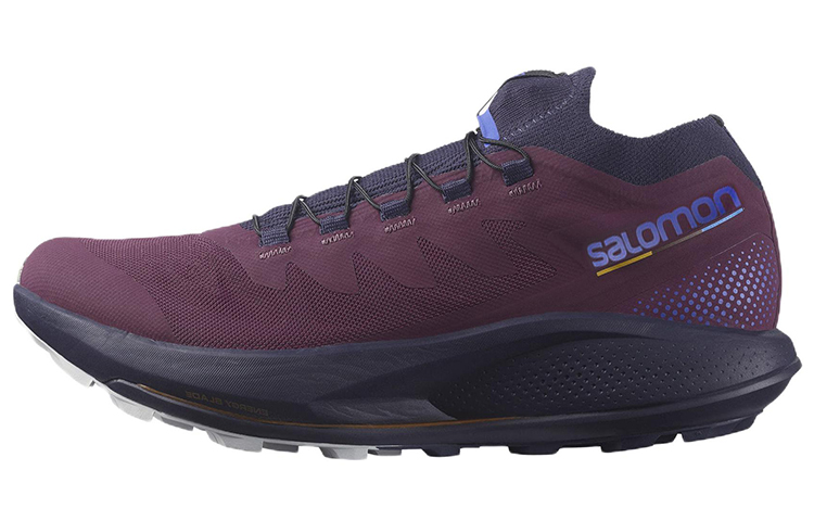 SALOMON Pulsar Trail Fabric Cushioning Abrasion Resistant Breathable Low top Running Shoes Women's Grape Purple