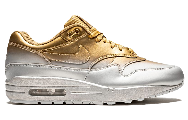 Женские кроссовки Nike Air Max 1 LX (золотой) — фото 2