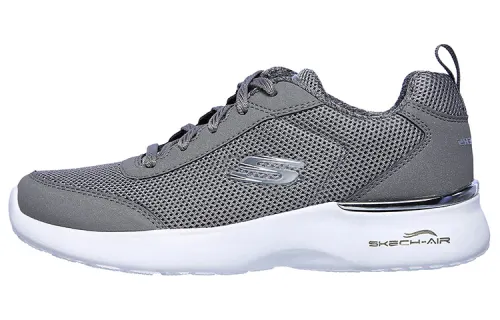 Skechers Sports Cushioning Abrasion Resistant Breathable Low top Running Shoes Women's Gray White