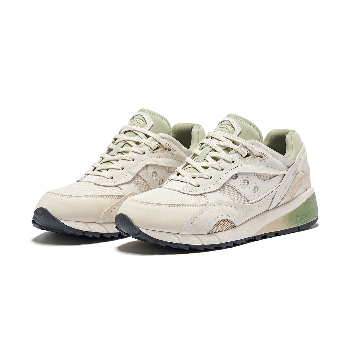 Saucony Low top Running Shoes Unisex Beige Green