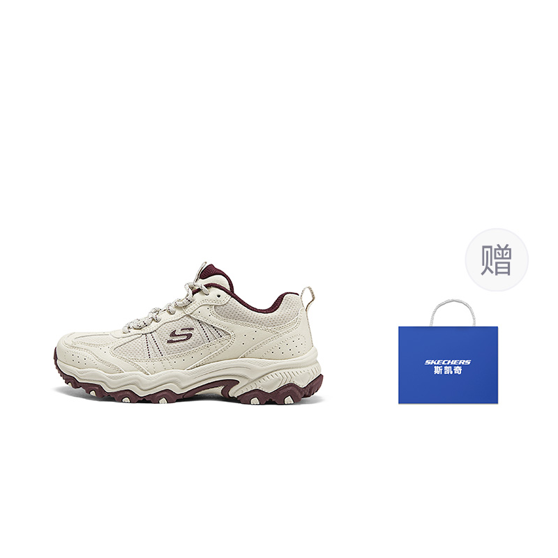 Skechers Stamina At Abrasion Resistant Breathable Support Low top Chunky Sneakers Women’s Ecru