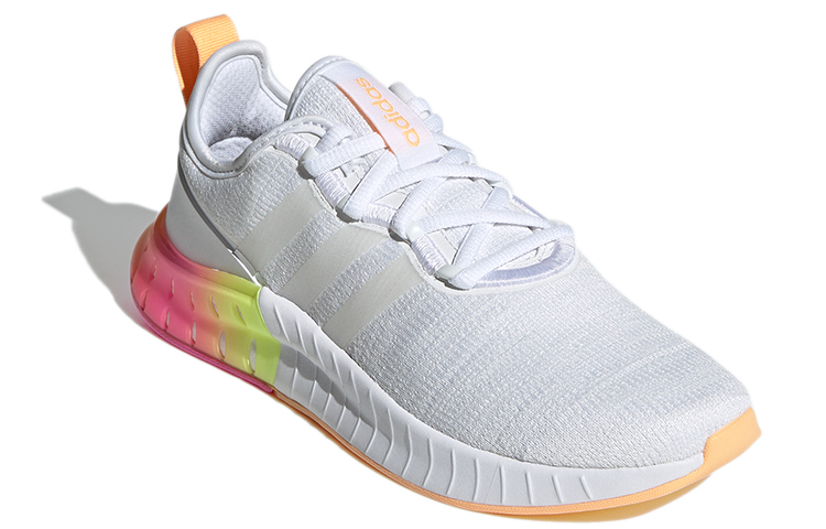 Женские кроссовки adidas neo Kaptir Super (бело-желтые) — фото 3