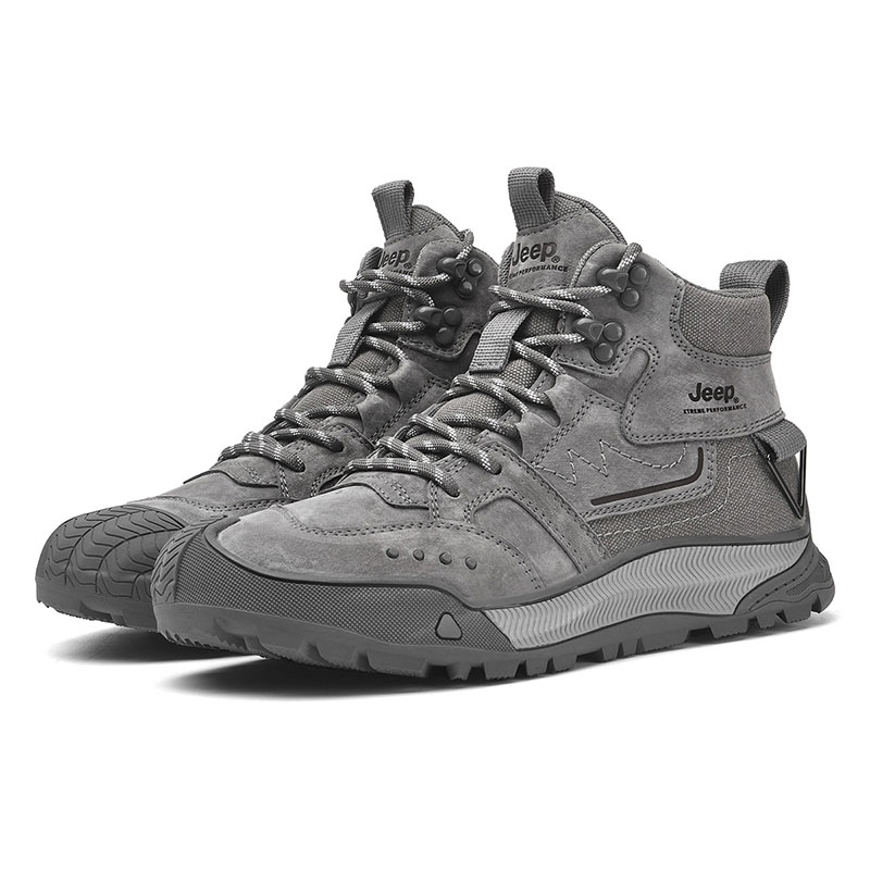 Jeep Abrasion Resistant Mid top Outdoor Shoes Men’s Gray