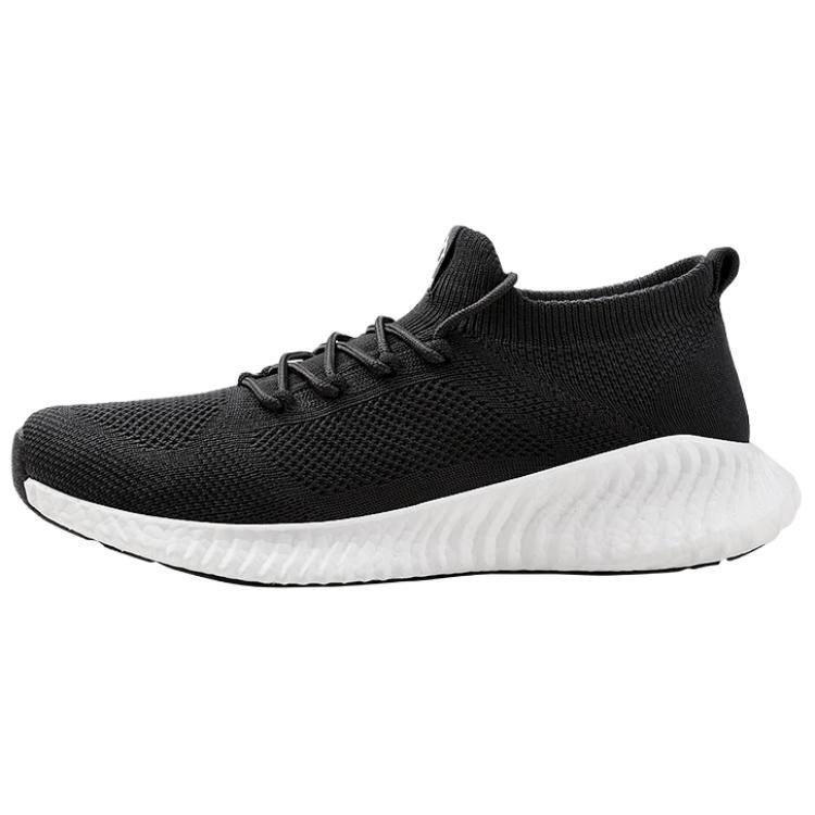 RIGORER Cushioning Slip Resistant Abrasion Resistant Breathable Low top Running Shoes Unisex Black