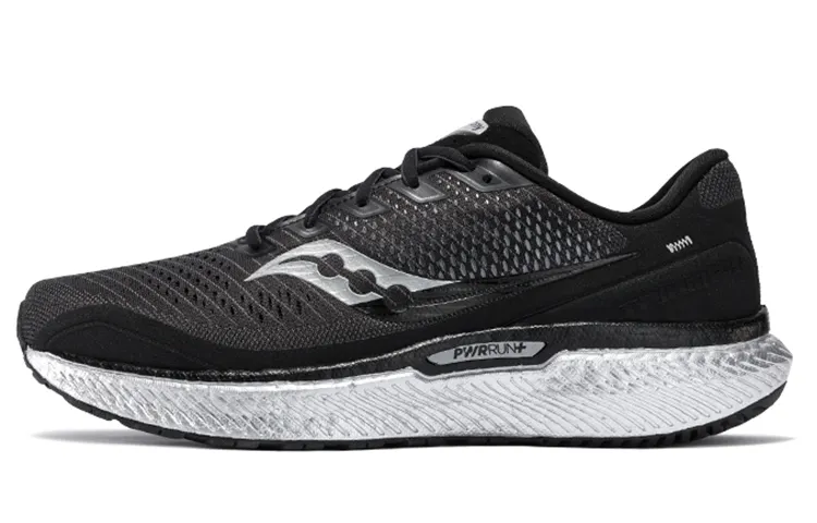 Saucony Triumph 18 Comfortable Textile, Synthetic Leather Cushioning Slip Resistant Abrasion Resistant Breathable