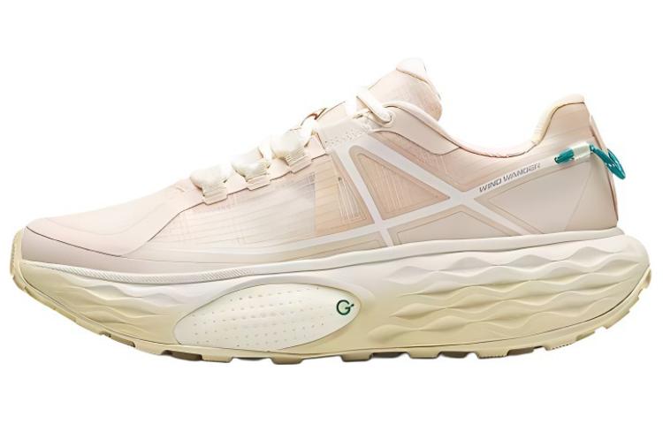 Anta ChengFeng Cushioning Breathable Cushioning Breathable Low top Running Shoes Men's Light Brown