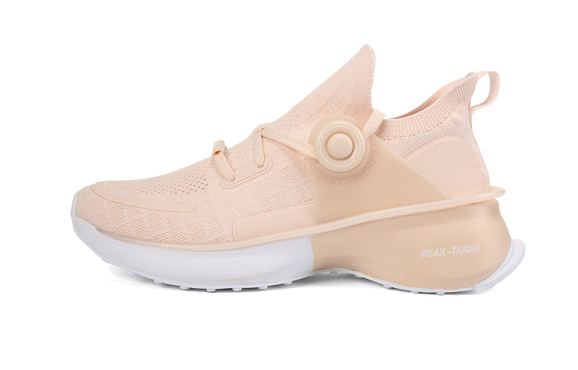 PEAK Tai Ji2.0 Slip Resistant Abrasion Resistant Mid top Running Shoes Women’s Beige Yellow