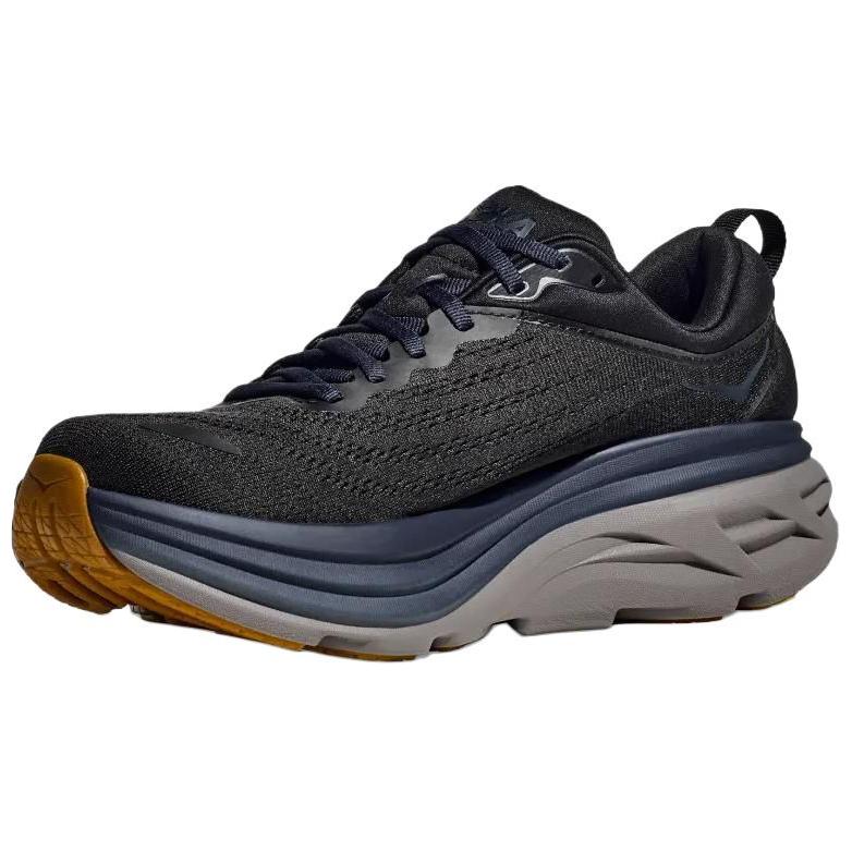HOKA ONE ONE Bondi 8 Slip Resistant Abrasion Resistant Low top Running Shoes Men’s Black
