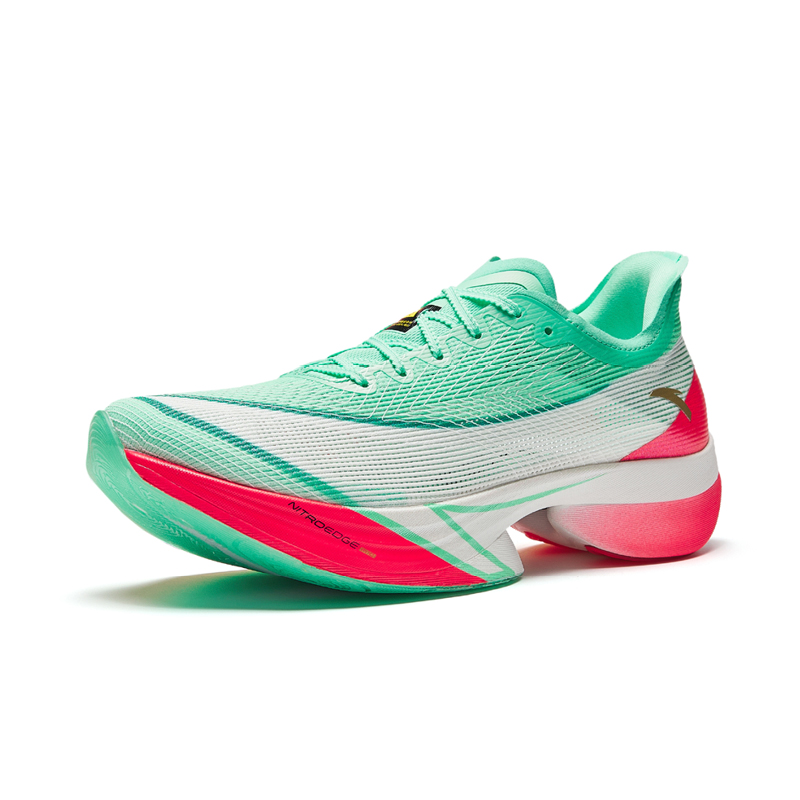 Anta C10 Pro Slip Resistant And Breathable Low top Running Shoes Men’s Red Green Mismatched