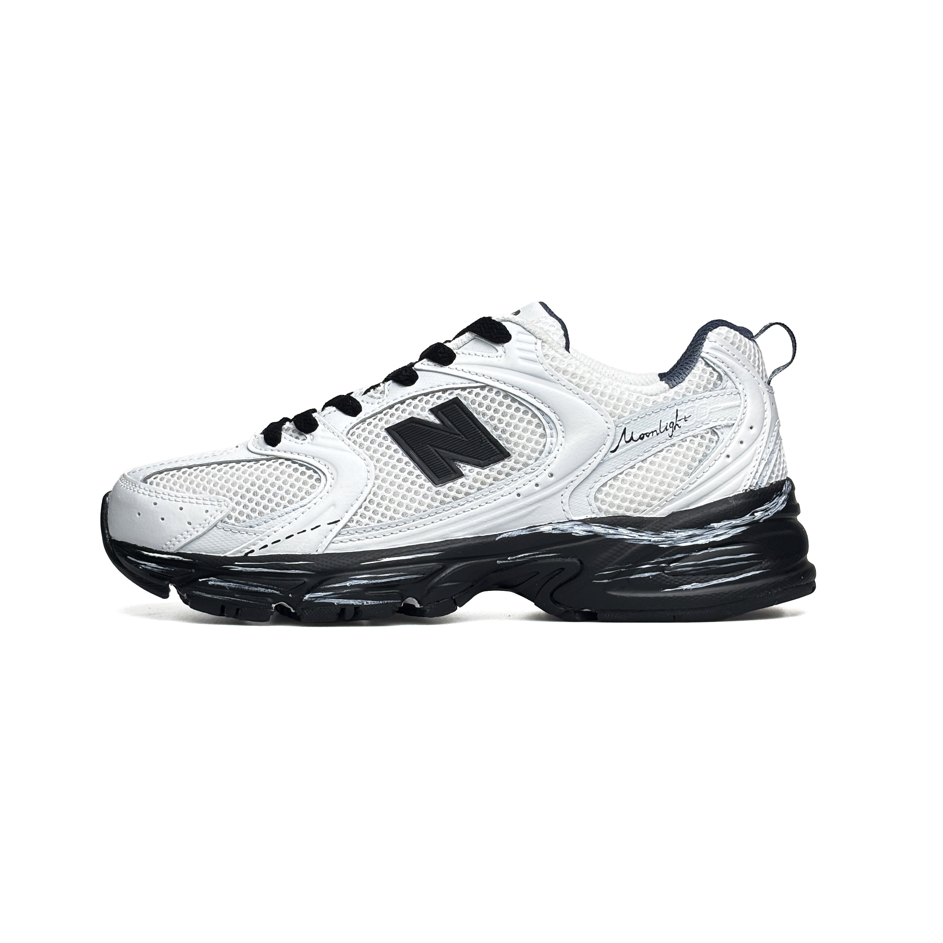 New Balance NB 530 Abrasion Resistant Low top Casual Running Shoes Unisex White