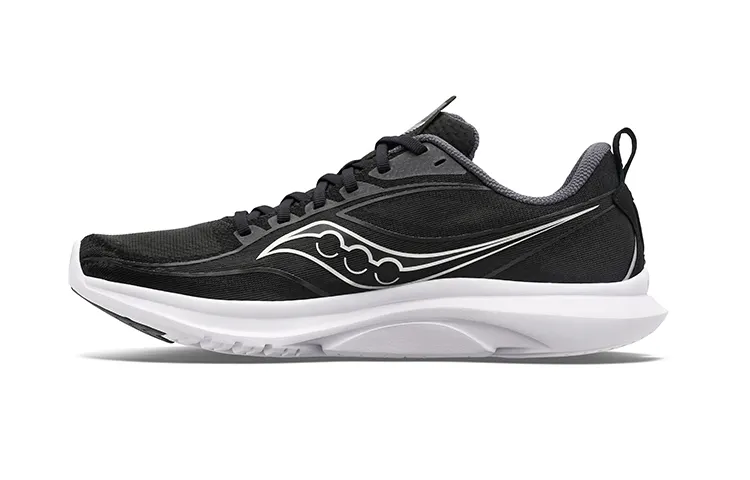 Saucony Fabric Cushioning Abrasion Resistant Breathable Low top Training Running Shoes Men's Black Silver