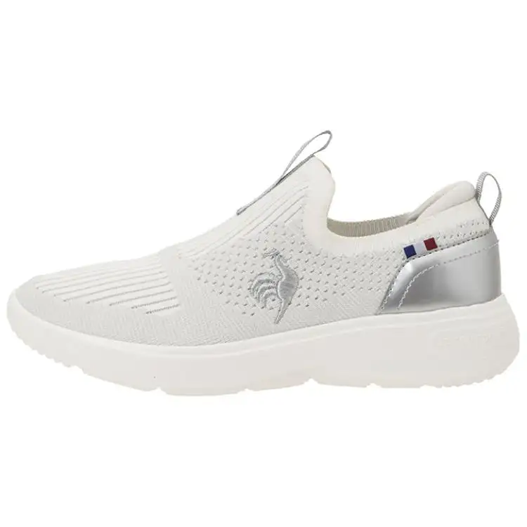 Le Coq Sportif Cushioning Low top Casual Running Shoes Women's White Silver