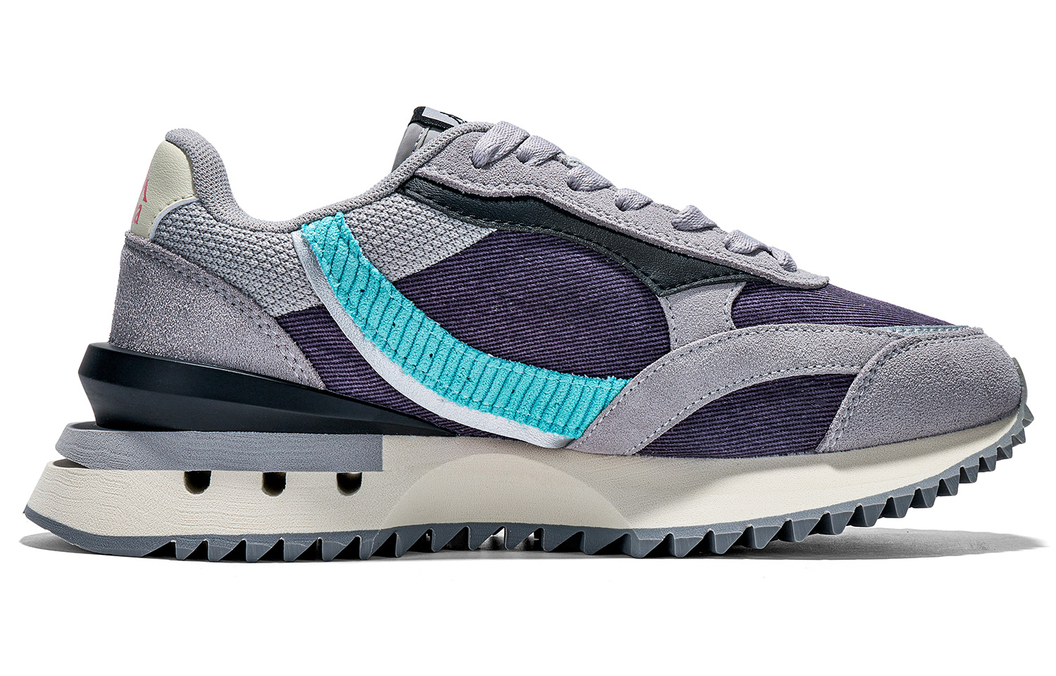 Kappa Slip Resistant Abrasion Resistant Low top Running Shoes Women’s Purple Gray Blue