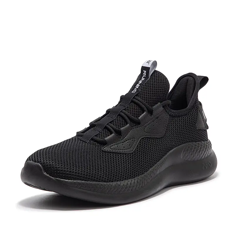 361° Soft Rebound Breathable Low top Casual Running Shoes Men’s Obsidian Black