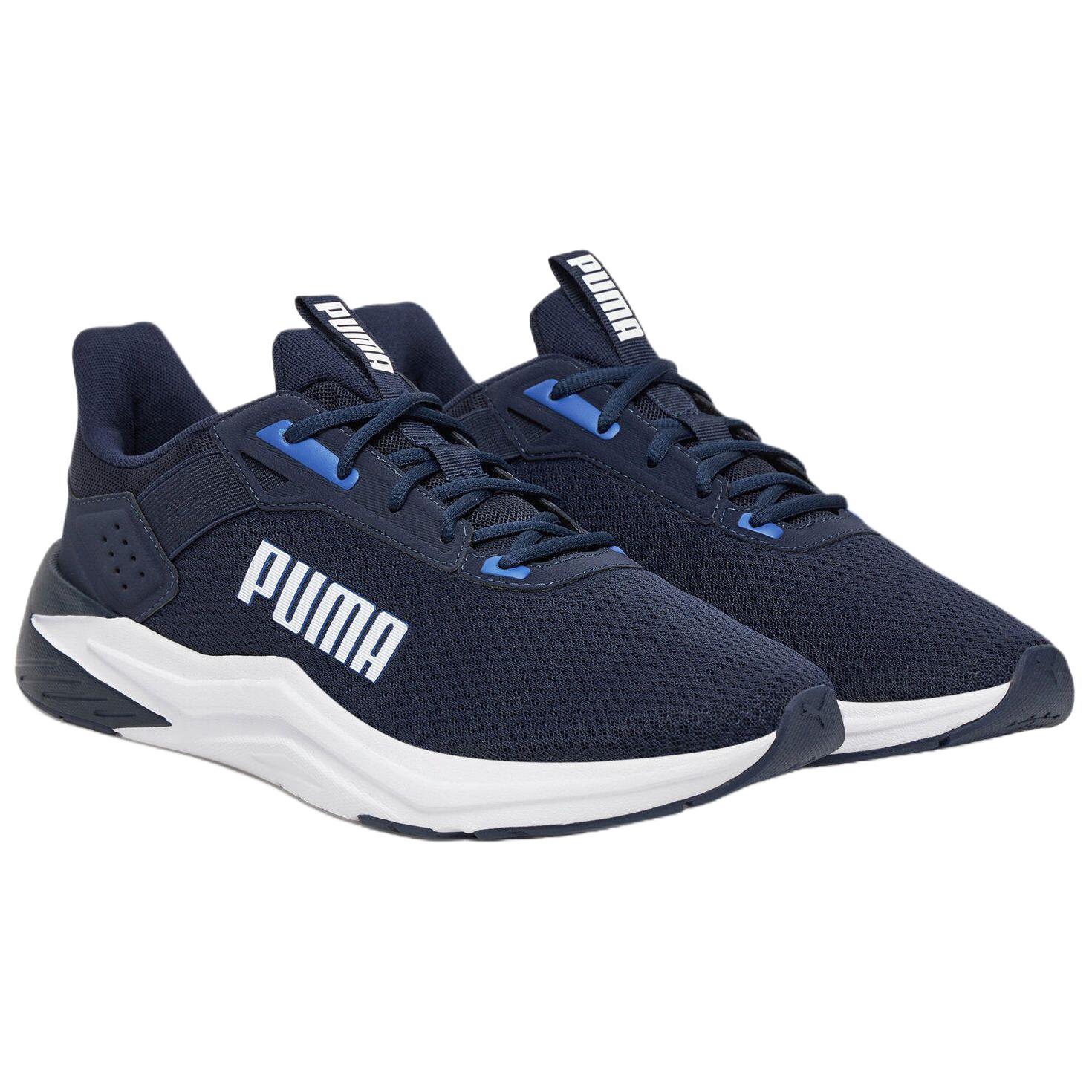 PUMA FTR Wave Soft And Comfortable Slip Resistant Abrasion Resistant Low top Casual Running Shoes Men’s Marine Blue