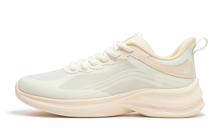 361° Sharp Sparkle Slip Resistant, Abrasion Resistant, Breathable Low top Casual Running Shoes Women’s Dune White