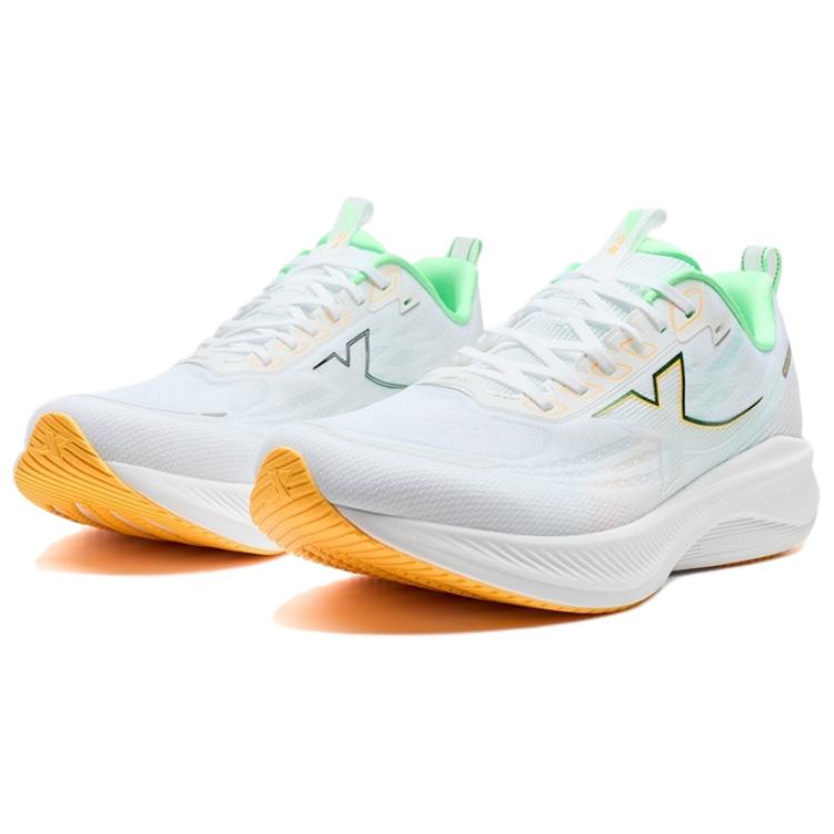 XTEP Abrasion Resistant Slip Resistant Low top Training Running Shoes Men’s White Green