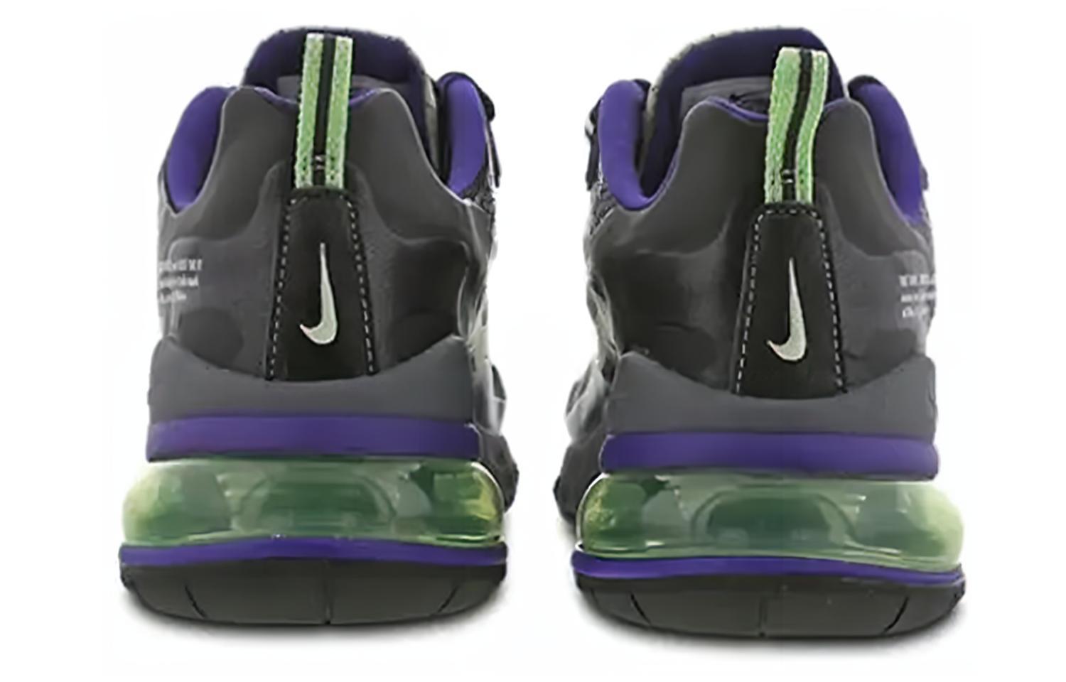 Мужские кроссовки Nike Air Max 270 Future Swoosh (черно-фиолетово-зеленые) — фото 5