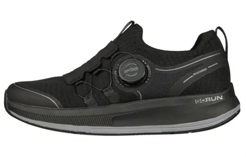 Skechers Go Walk Hyper Burst Flat Fabric Low top Running Shoes Women's Black
