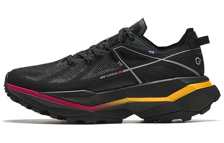 Anta Champion All Weather Series Versatile Cushioning Slip Resistant Low top Outdoor Shoes Women’s Black Yellow